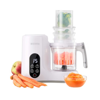 Babycook Robot de Cocina Multifuncion 6-en-1 para Bebé - Vapor, Batidora, Limpieza Automática, Esterilizador de Biberones